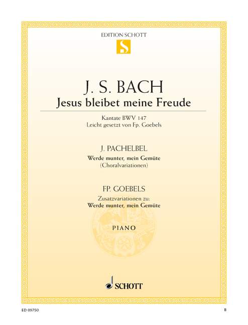 Jesus bleibet meine Freude / Werde munter, mein Gemüte BWV 147&nbsp;&nbsp;für Klavier&nbsp;&nbsp;