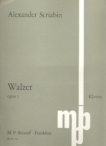 Walzer op.1  für Klavier  
