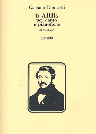 6 arie per canto e pianoforte    