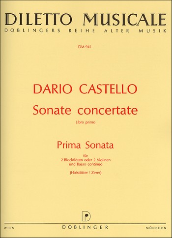 Sonate Nr.1 für 2 Blockflöten (Vl)