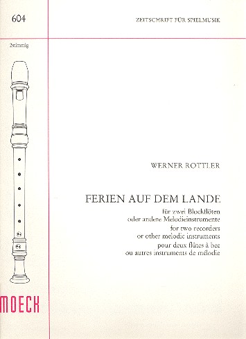 Ferien auf dem Lande  für 2 Blockflöten (SA)  Spielpartitur