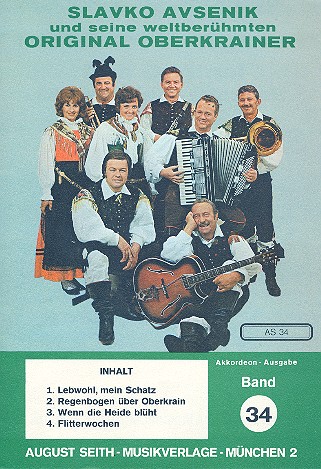 Slavko Avsenik und seine  weltberühmten Original Oberkrainer  Band 34 für Akkordeon