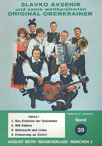 Slavko Avsenik und seine  weltberühmten Original Oberkrainer  Band 39 für Akkordeon