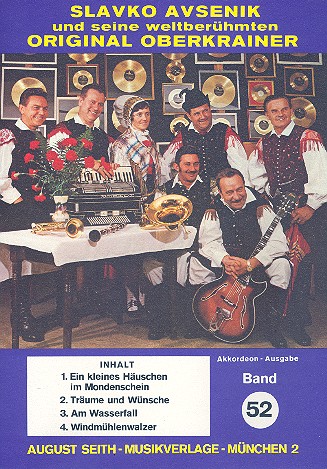 Slavko Avsenik und seine weltberühmten Original Oberkrainer Band 52  für Akkordeon  