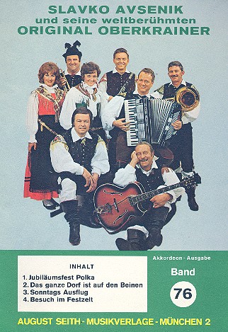 Slavko Avsenik und seine  weltberühmten Original Oberkrainer  Band 76 für Akkordeon