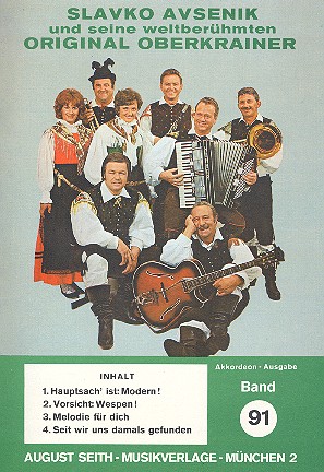 Slavko Avsenik und seine  weltberühmten Original Oberkrainer  Band 91 für Akkordeon