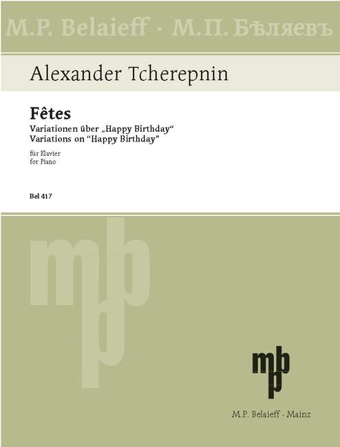 Fêtes - Variationen über 'Happy Birthday'  für Klavier  