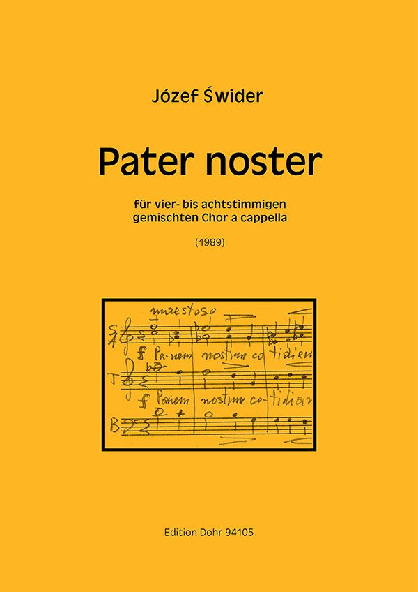 Pater noster für gem Chor a cappella&nbsp;&nbsp;Partitur&nbsp;&nbsp;