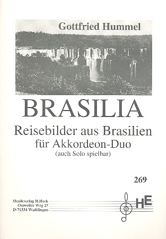 Brasilia Reisebilder aus Brasilien  für Akkordeon-Duo (solo)  