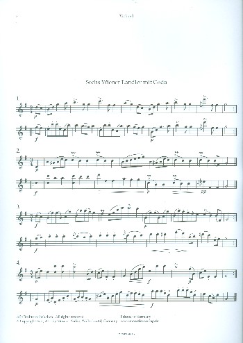 Ländler und Walzer  für Streichorchester  Stimmenset (3-3-2-0-3)
