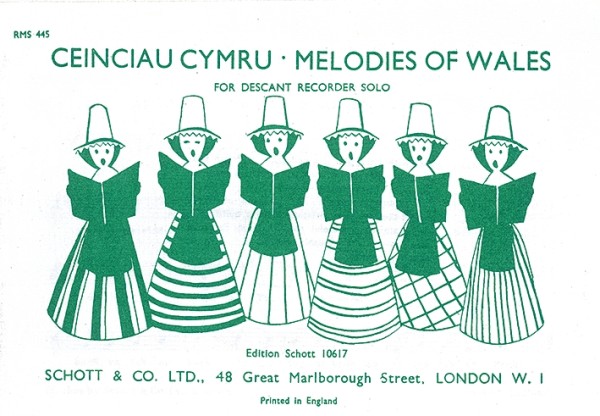 Ceinciau cymru Melodies of Wales  for descant recorder solo  