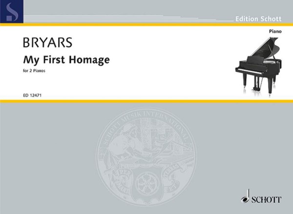 My first Homage  for 2 pianos  score