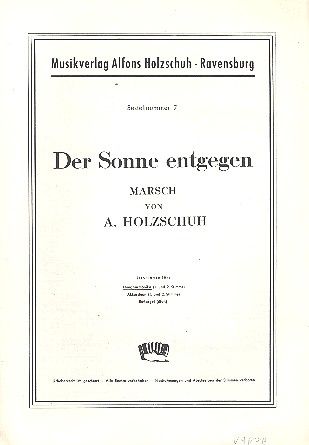 Der Sonne entgegen  Marsch für Handharmonika  