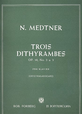 3 Dithyrambes Band 2 op.10,2-3  für Klavier  