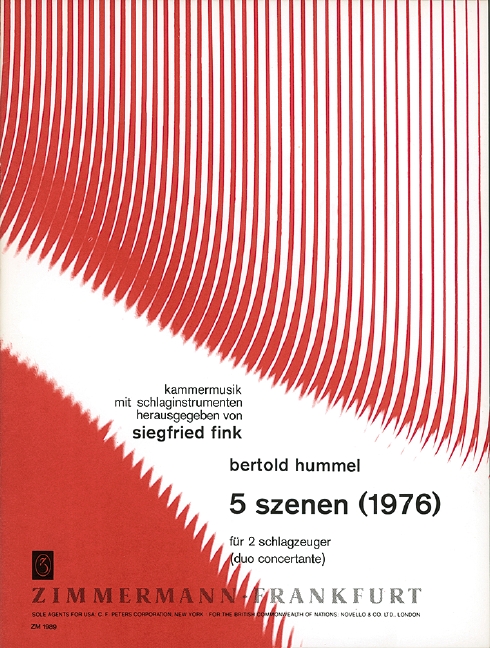 5 Szenen für 2 Schlagzeuger  Spielpartitur  