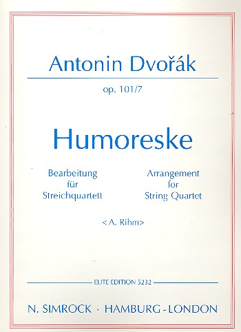 Humoreske op.101,7  für Streichquartett  Stimmen