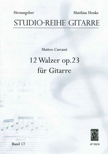 12 Walzer op.23  für Gitarre  