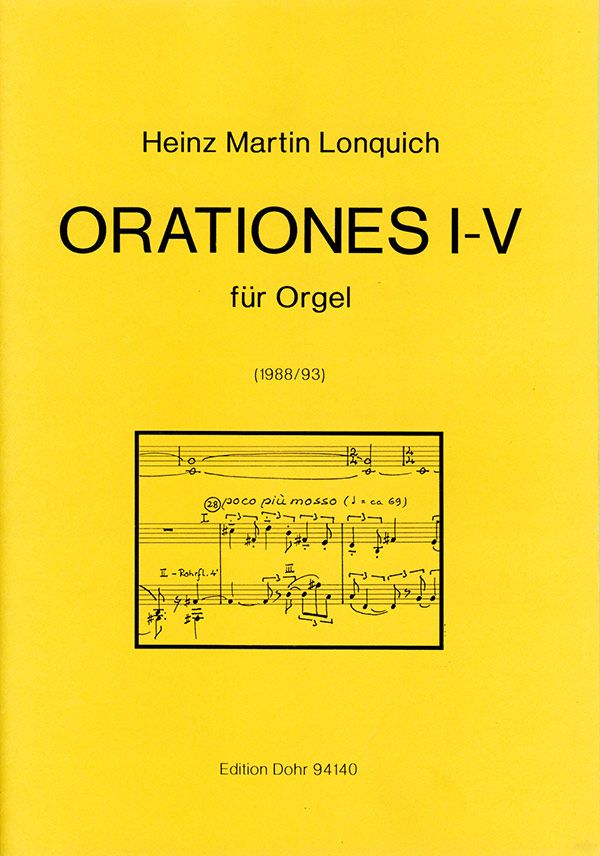 ORATIONES 1-5 (1988/93)  FUER ORGEL  
