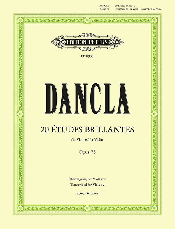 20 Etudes ´Brillantes op.73  für Viola  