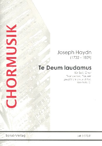 Te deum laudamus&nbsp;&nbsp;für Soli, gem Chor und Instrumente&nbsp;&nbsp;Partitur