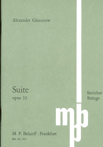 Suite op.35&nbsp;&nbsp;für Streichquartett (Streichorchester)&nbsp;&nbsp;Studienpartitur