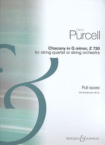 Chaconne g-Moll Z 730&nbsp;&nbsp;für Streichquartett oder Streichorchester&nbsp;&nbsp;Partitur