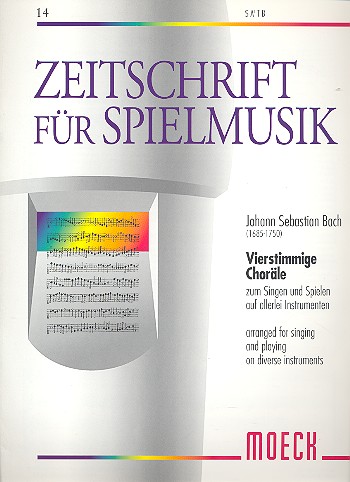 Vierstimmige Choräle&nbsp;&nbsp;für 4 Blockflöten (SATB)&nbsp;&nbsp;Partitur