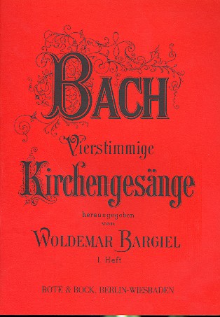 Vierstimmige Kirchengesänge Band 1&nbsp;&nbsp;(alte Schlüssel)&nbsp;&nbsp;Partitur