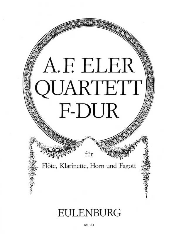Quartett F-Dur op.6,1  für Horn, Flöte, Klarinette und Fagott  Stimmen