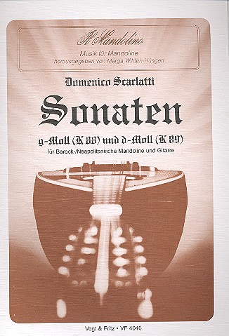 Sonate g-Moll K88 und d-Moll K89&nbsp;&nbsp;für Barock-Mandoline und Gitarre&nbsp;&nbsp;Stimmen