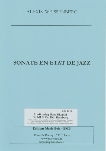 Sonate en état de Jazz  pour piano (1982)  