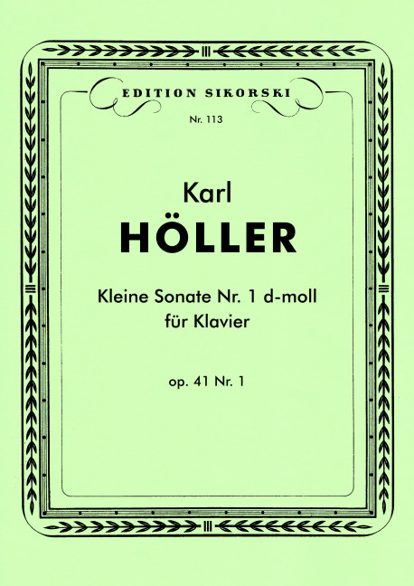 Kleine Sonate d-Moll op.41,1  für Klavier  