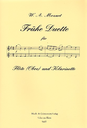 Frühe Duette für Flöte (Oboe, Violine)  und Klarinette  Spielpartitur