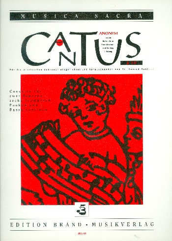 Cantus à 10 Concerto für 2 Soprane,  6 Trompeten, Pauken und Bc  Partitur