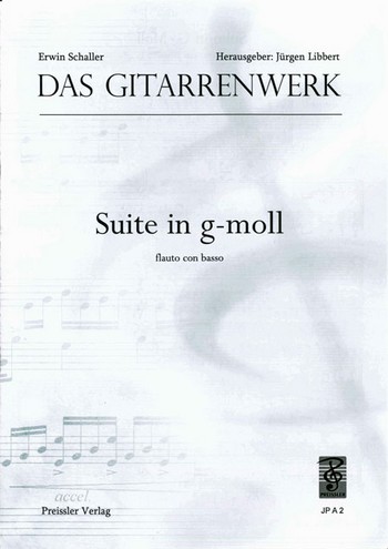 Suite g-Moll für Altblockflöte  und Gitarre  Spielpartitur