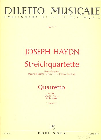 Streichquartett Es-Dur op.50,3&nbsp;&nbsp;Hob.III:46,  Stimmen&nbsp;&nbsp;