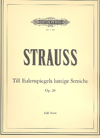 Till Eulenspiegels lustige Streiche op.28&nbsp;&nbsp;für Orchester&nbsp;&nbsp;Partitur