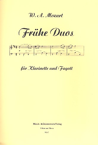 Frühe Duos für Klarinette  und Fagott  Spielpartitur