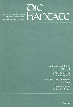 SINGET DEM HERRN EIN NEUES LIED  FUER CHOR, STREICHORCHESTER UND  ORGEL     PARTITUR