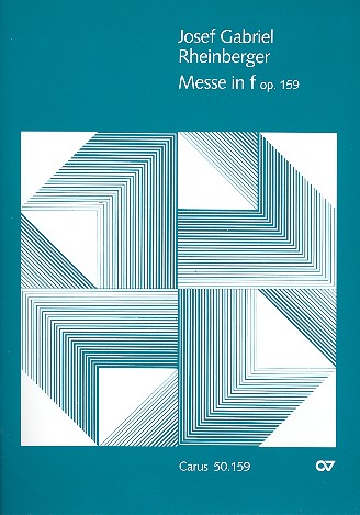 Messe f-Moll op.159&nbsp;&nbsp;für gem Chor und Orgel&nbsp;&nbsp;Partitur (= Orgelstimme)