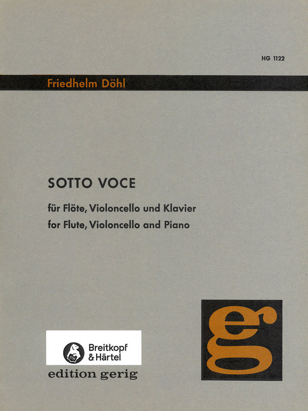 Sotto voce&nbsp;&nbsp;für Flöte, Cello und Klavier&nbsp;&nbsp;