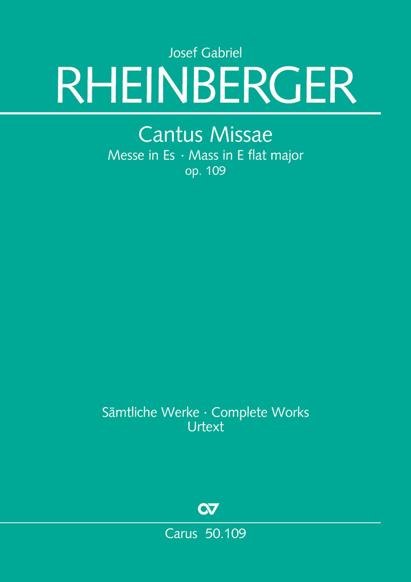 Cantus missae - Messe Es-Dur op.109&nbsp;&nbsp;für Doppelchor a cappella&nbsp;&nbsp;Partitur