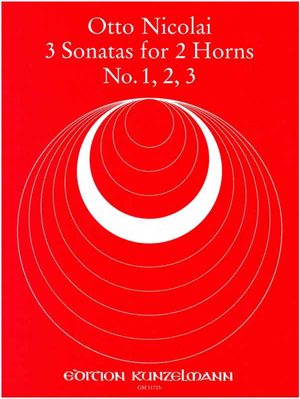 3 Sonaten (Nr.1-3)  für 2 Hörner  Spielpartitur