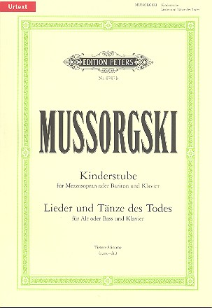 Kinderstube und Lieder und Tänze des Todes&nbsp;&nbsp;für tiefe Stimme und Klavier (russ/dt)&nbsp;&nbsp;
