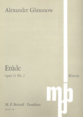 Etüde op.31,2  für Klavier  