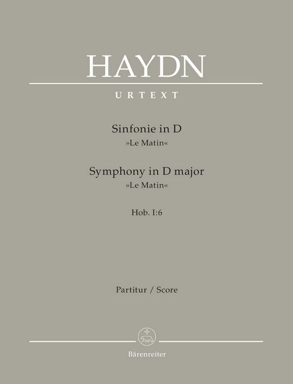 Sinfonie D-Dur Hob.I:6&nbsp;&nbsp;für Orchester&nbsp;&nbsp;Partitur