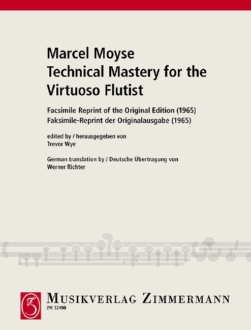 Technical mastery for the virtuoso flutist  Faksimile-Reprint der Ausgabe USA 1965  