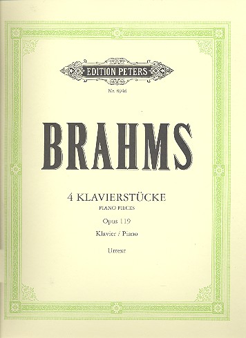 4 Klavierstücke op.119&nbsp;&nbsp;für Klavier&nbsp;&nbsp;