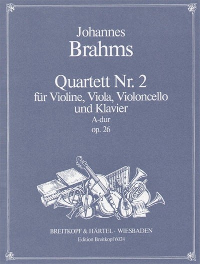 Quartett A-Dur Nr.2 op.26&nbsp;&nbsp;für Klavier und Streichtrio&nbsp;&nbsp;Stimmen