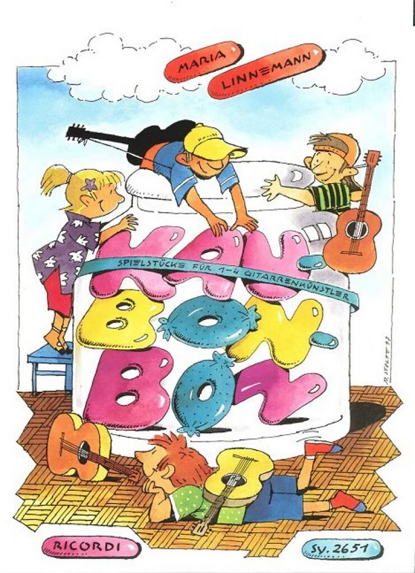 Kaubonbon Spielstücke für&nbsp;&nbsp;1-4 Gitarrenkünstler&nbsp;&nbsp;